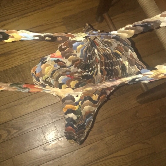 Woven Leather Satchel - Picture 4 of 4